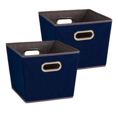 Household Essentials - Medium Tapered Bins, 2 pc Set