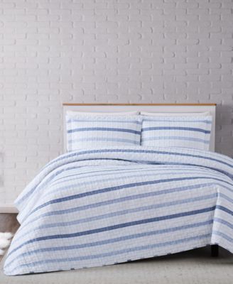 Truly Soft - Waffle Stripe Full/Queen Quilt Set