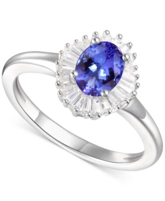 Macy's - Emerald (3/4ct. t.w.) & Diamond (1/4 ct. t.w.) Ring in 14k Gold (Also Available in Sapphire, Tanzanite & Ruby)