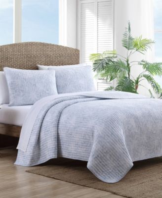 Tommy Bahama Home - Tommy Bahama Makena Blue Reversible 2-Piece Twin Quilt Set
