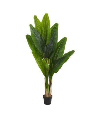 Nearly Natural - 6' Triple Stalk Banana Artificial Tree
