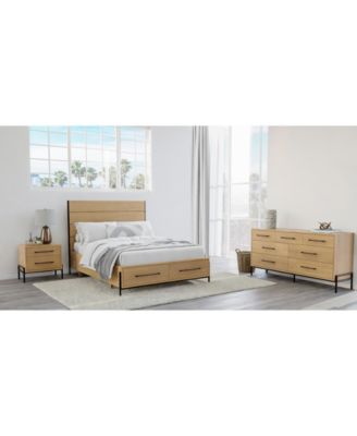 Furniture - Linstead 3-Pc. California King Panel Storage Set (Bed, Dresser & Nightstand)