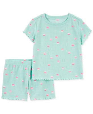 Carter's - Toddler Girls 2-Pc. Cupcake Loose-Fit Pajamas Set