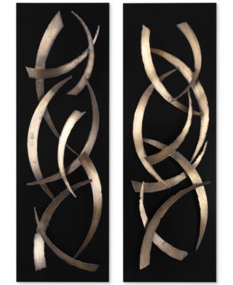 Uttermost - Brushstrokes 2-Pc. Metal Wall Art Set