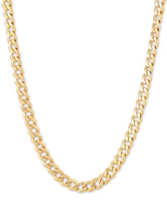 Giani Bernini - Flat Curb Link 18" Chain Necklace in 18k Gold-Plated Sterling Silver