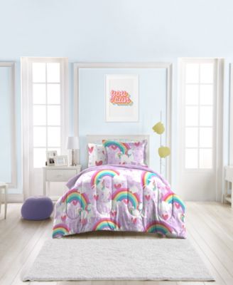 Macy's - Unicorn Rainbow Twin Bed in a Bag