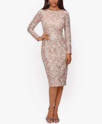 XSCAPE - Sequin & Lace Dress