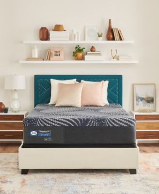 Sealy - Posturepedic Brenham Hybrid 13.5" Firm Mattress Set- Queen