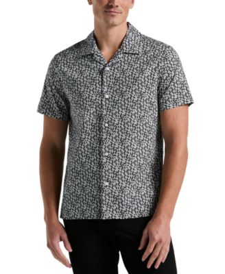 Perry Ellis - Men's Geo-Pattern Button-Down Shirt