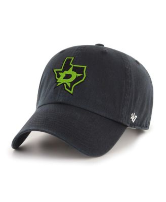 '47 Brand - Men's Black Dallas Stars Logo Clean Up Adjustable Hat