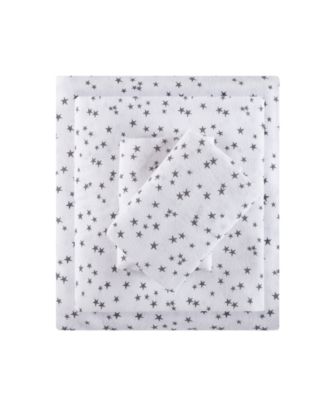 Intelligent Design - Cozy Soft Queen Cotton Novelty Print Flannel Sheet Set