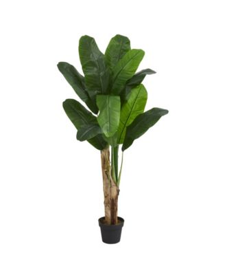 Nearly Natural - 5' Double-Stalk Banana Artificial Tree