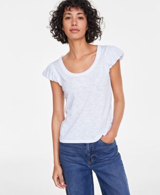 On 34th - Women's Bubble-Sleeve Scoop-Neck T-Shirt