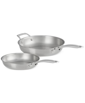 Le Creuset - Essentials Stainless Steel 2-Pc. Frypan Set