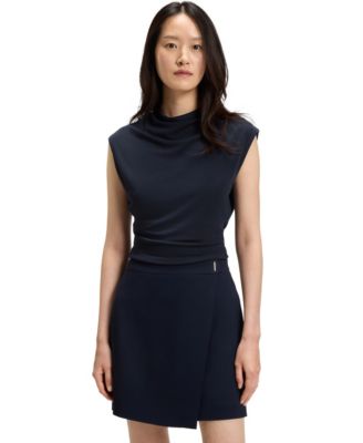 Hugo Boss - Women's Matte Fabric High-Neck Top