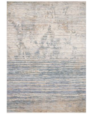 Loloi - Pandora PAN-06 Ivory/Blue 2'6" x 8' Runner Area Rug