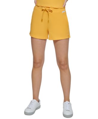 Calvin Klein Jeans - Women's Waffle-Knit Mid-Rise Pull-On Shorts