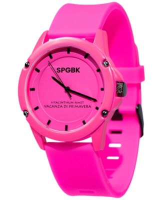 SPGBK Watches - Unisex Forever Pink Silicone Strap Watch 44mm
