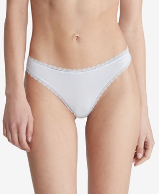 Calvin Klein - Women's Lace-Trim Thong QD3705