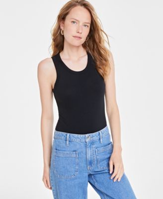 On 34th - Women's Sleeveless Ribbed Bodysuit