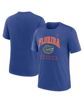Jordan - Men's Royal Florida Gators Arch Over Logo Tri-Blend T-shirt