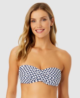 Anne Cole - Women's Neo Geo Twist-Front Bandeau Bikini Top