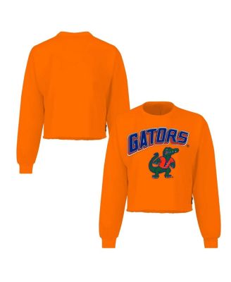 Spirit Jersey - Women's Orange Florida Gators Slouchy Cropped Long Sleeve T-Shirt