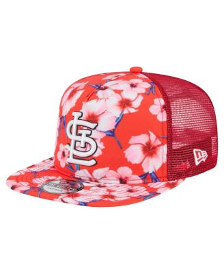 New Era - Men's Red St. Louis Cardinals Adventure Pattern Golfer Trucker Snapback Hat