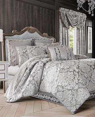 J Queen New York - Bel Air 4-Pc. Silver King Comforter Set