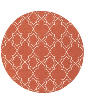 Surya - Alfresco ALF-9591 Rust 7'3" Round Area Rug