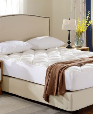 Cheer Collection - Rayon from Bamboo Fitted Down Alternative Mattress Pad-Twin