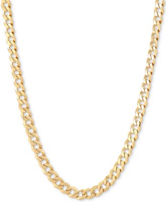 Giani Bernini - Flat Curb Link 22" Chain Necklace in 18k Gold-Plated Sterling Silver