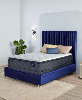 Serta - Serene Sky 12" Plush Pillow Top Mattress Set- King