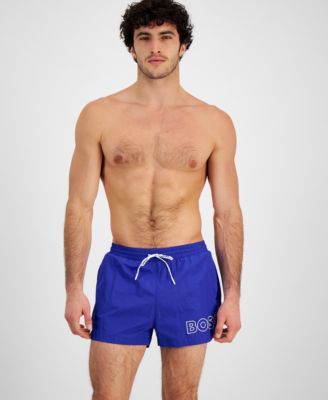 Hugo Boss - Men's 3" Mooneye Outlined Logo Drawstring Swim Trunks