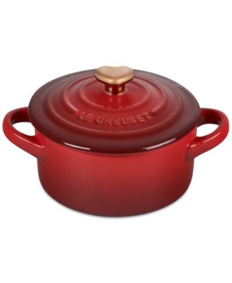 Le Creuset - Figural Heart Collection Stoneware Mini Round Cocotte
