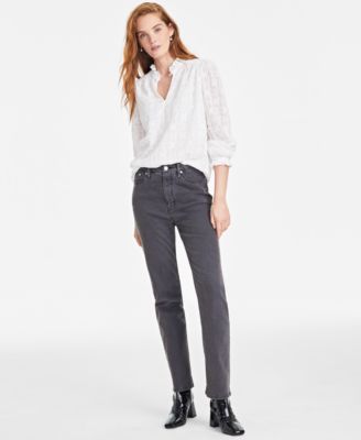 On 34th - Women's High Rise Straight-Leg Jeans