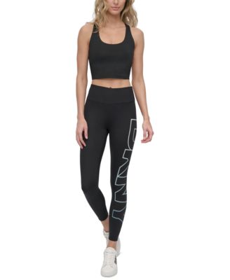 DKNY - Women's Exploded-Logo Stretch 7/8 Leggings