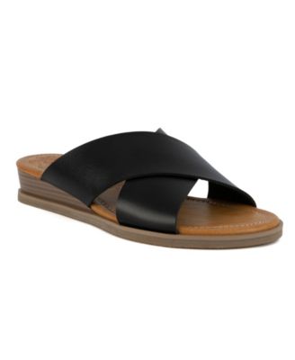 Sugar - Women's Jumble Criss Cross Wedge Sandals