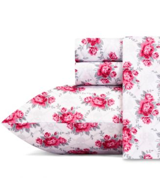 Betsey Johnson - Skull Rose Trellis Sheet Set, Twin XL