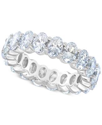 Macy's - Diamond (6 ct. t.w.) Oval Eternity Band in 14K White Gold