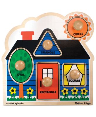 Melissa and Doug - Kids Toy, First Shapes Jumbo Knob Puzzle