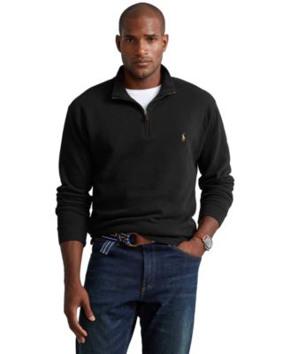 Polo Ralph Lauren - Men's Big & Tall Quarter-Zip  Cotton Pullover