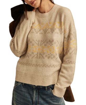 Lucky Brand - Women's Fair Isle Crewneck Sweater