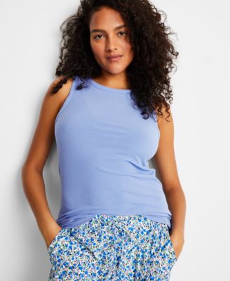 State of Day - Women's Ribbed High-Neck Sleep Tank