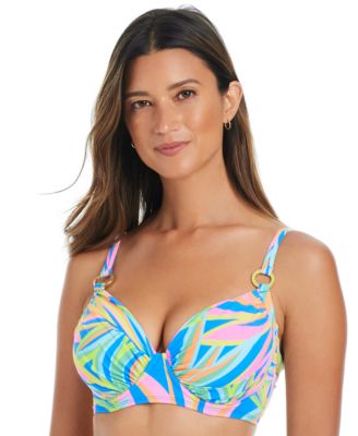 Bleu by Rod Beattie - Women's On The Bright Side Printed Underwire Bikini Top