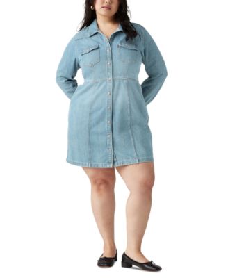 Levi's - Plus Size Flynn Western Button-Front Dress