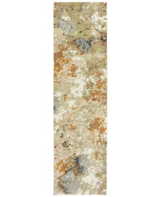 JHB Design - Strata  Alloy 2'3" x 8' Runner Area Rug