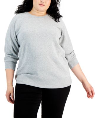 Style & Co - Plus Size Fleece Sweatshirt, Created for Macy's
