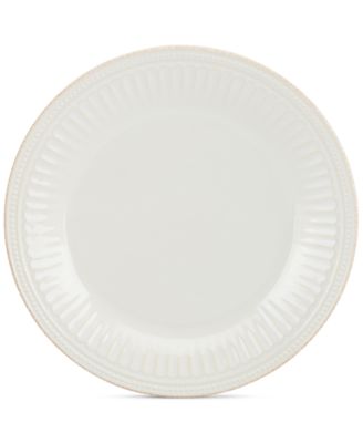 Lenox - Stoneware French Perle Groove White Dinner Plate, A Macy's Exclusive