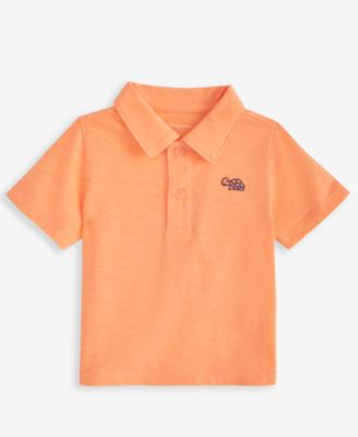 First Impressions - Baby Boys Little Turtle-Detail Polo Shirt